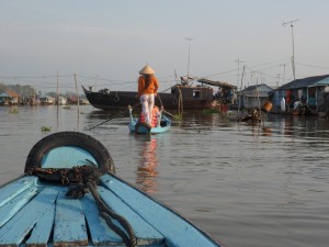 Floating village on Mekong